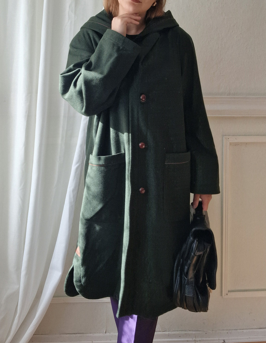 Oversized wool coat (100% wool)