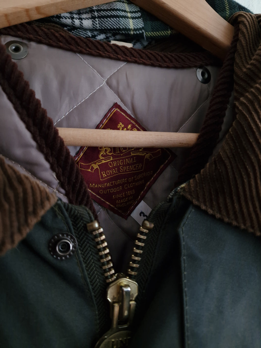 Vintage original Royal Spencer Wachs Jacke