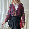Colorful 80s cardigan