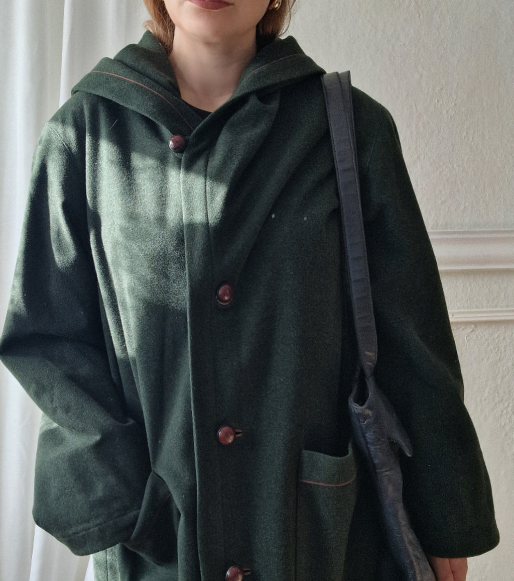 Oversized wool coat (100% wool)