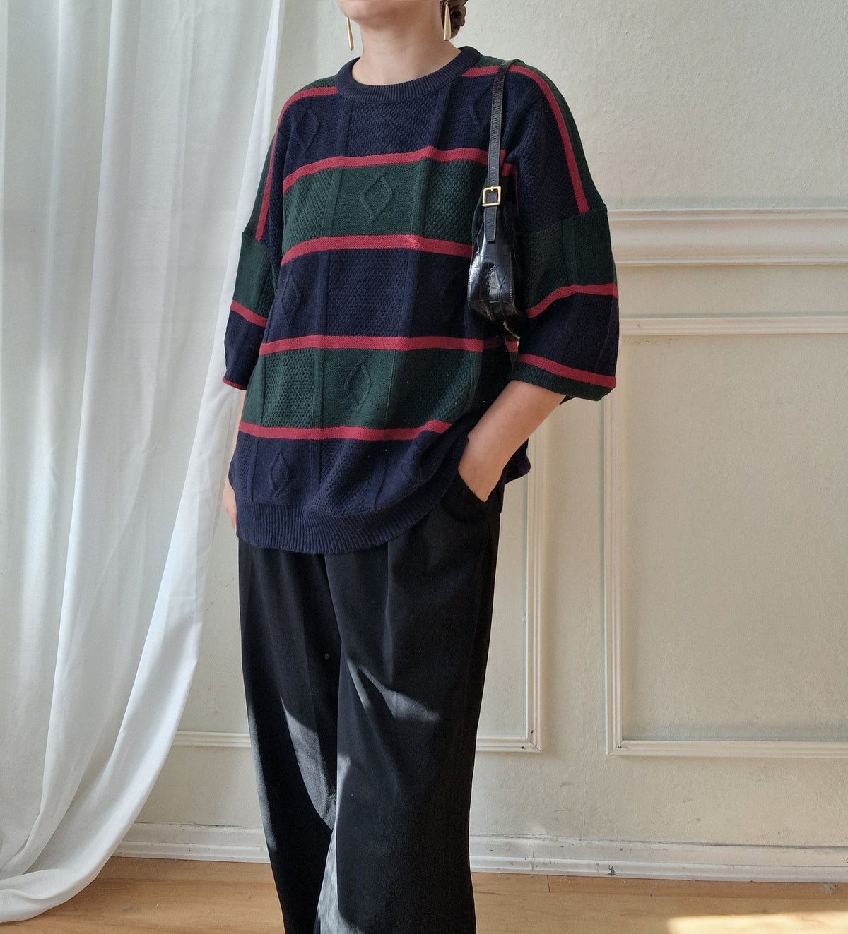 Striped 80s sweater