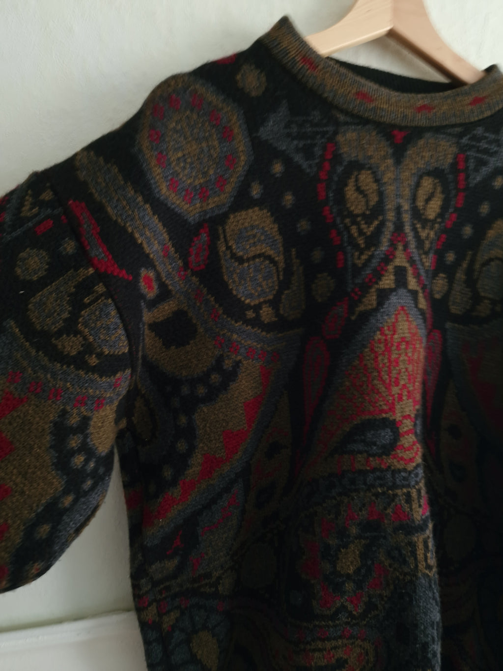 Vintage Strickpullover mit Muster