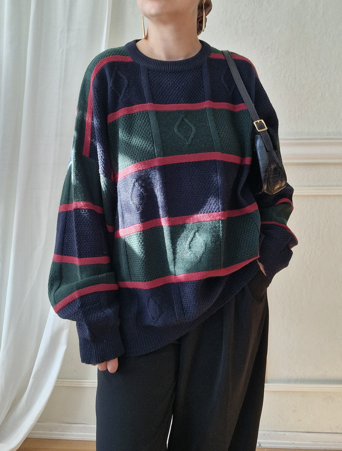 Striped 80s sweater