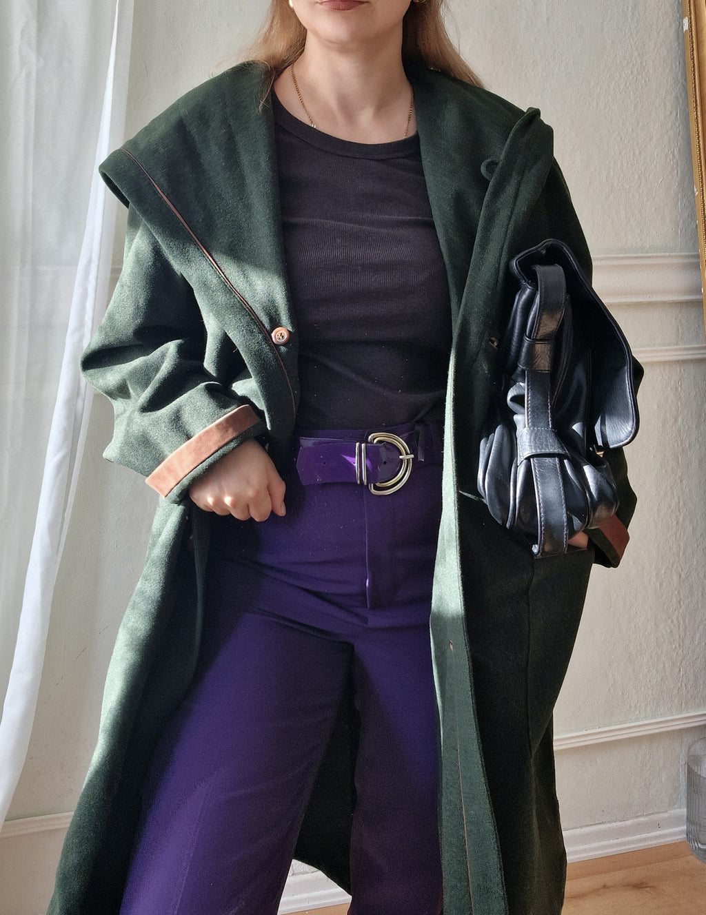 Oversized wool coat (100% wool)