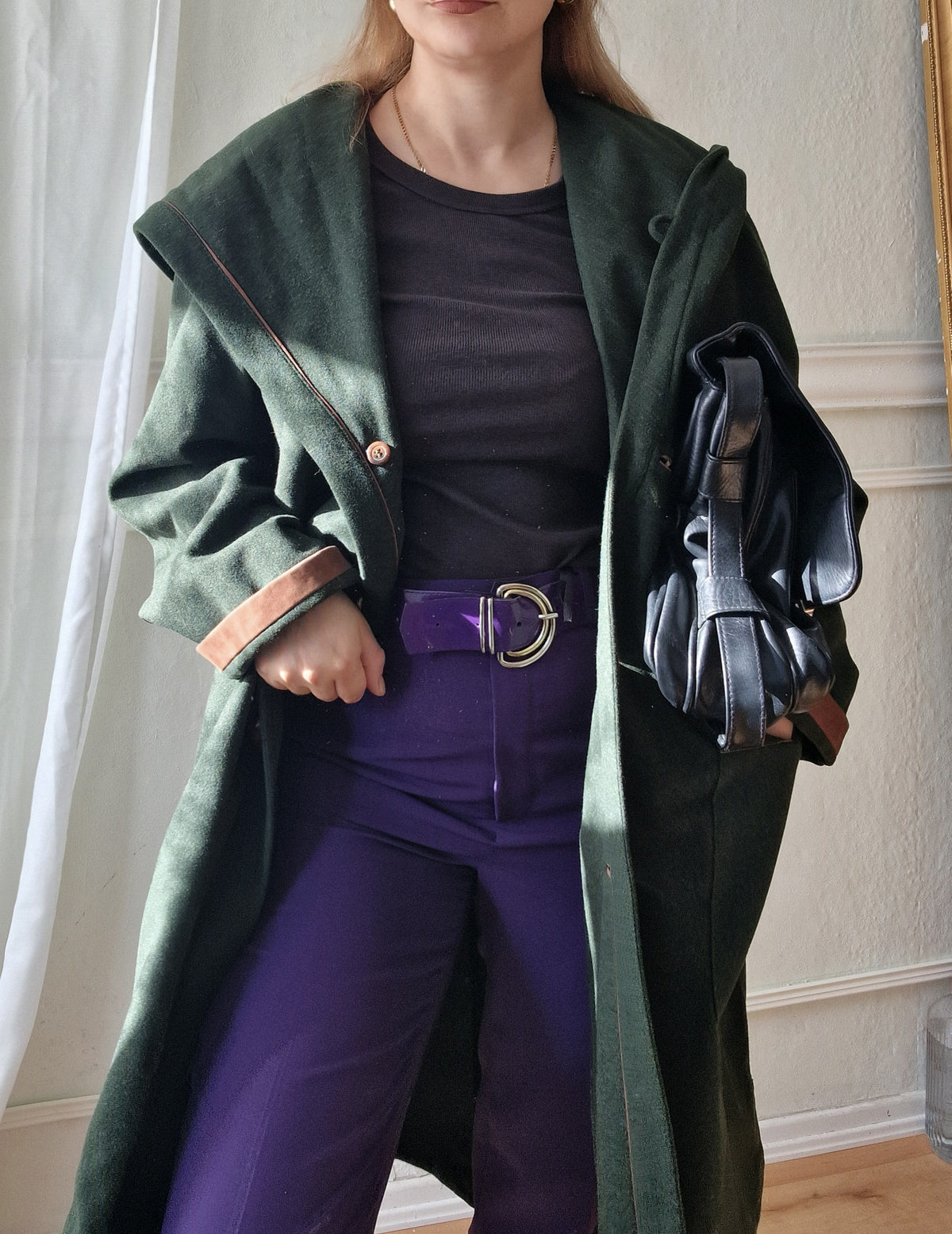 Oversized wool coat (100% wool)