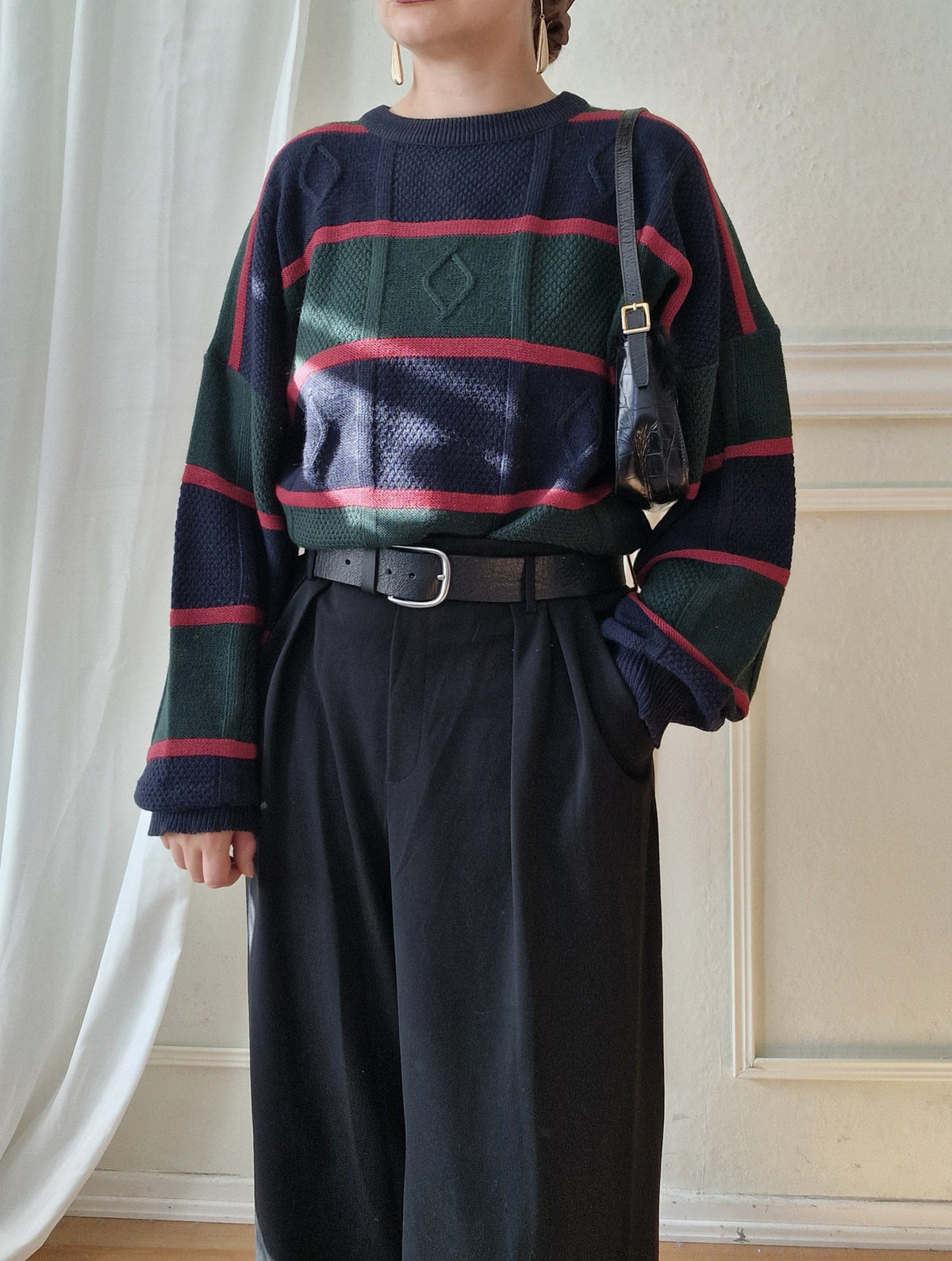Striped 80s sweater