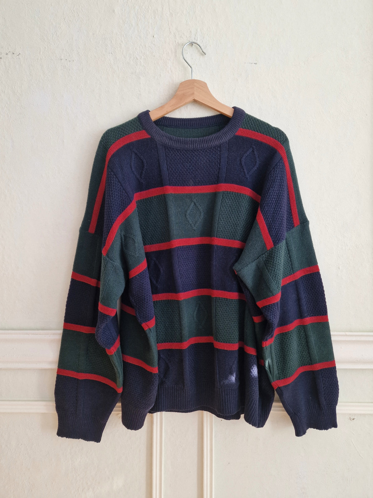 Striped 80s sweater