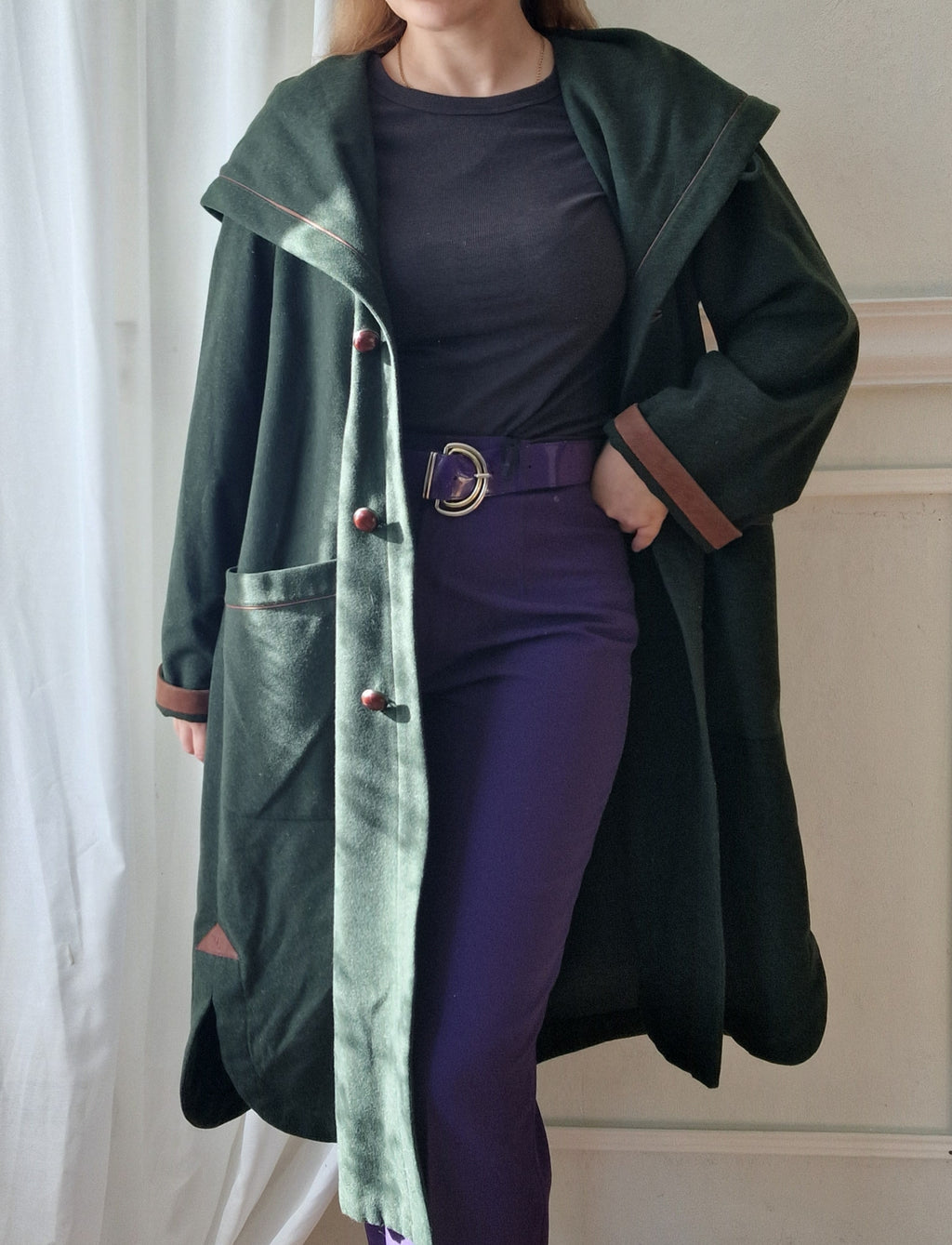 Oversized wool coat (100% wool)
