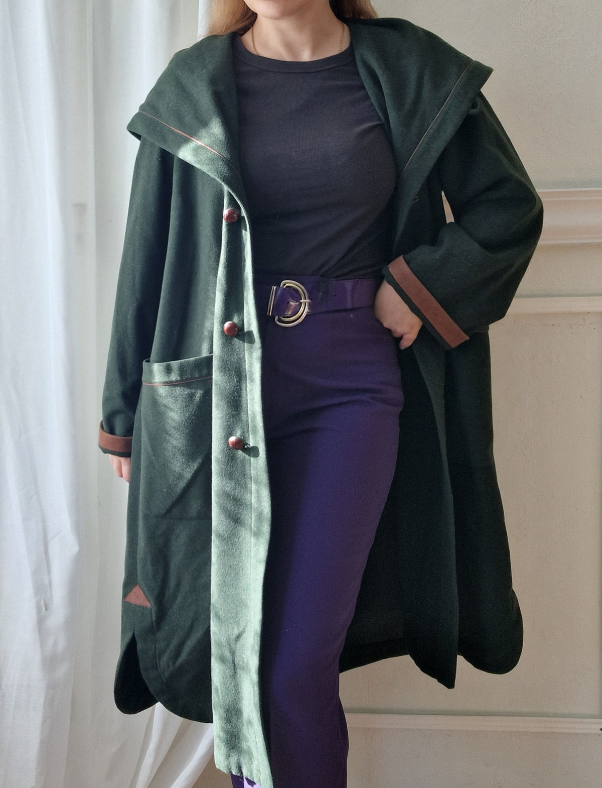 Oversized wool coat (100% wool)